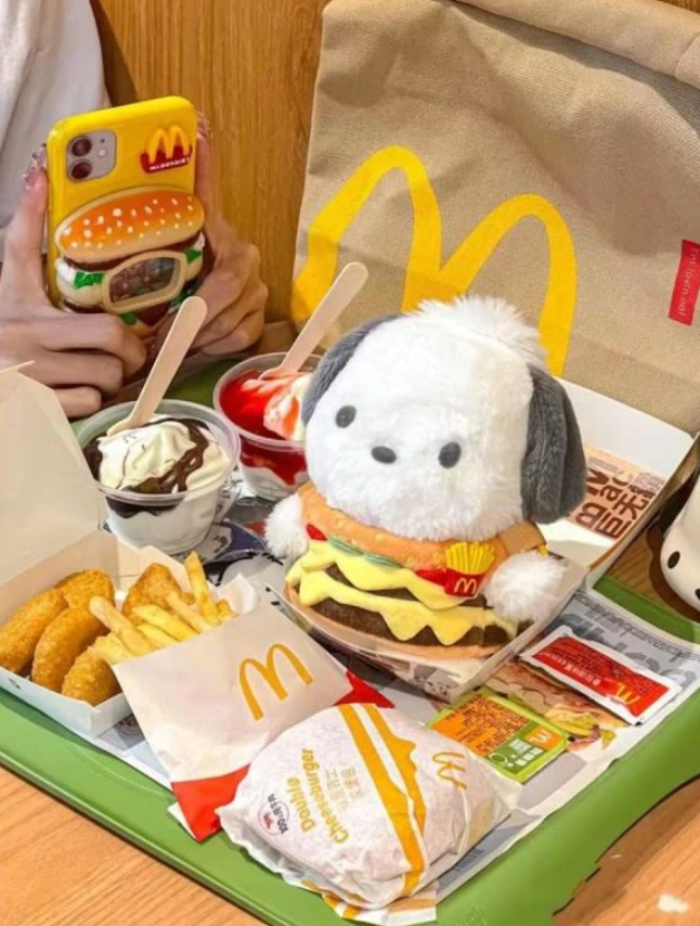 Pochacco Mcdonalds Hamburger Crossbody Bag