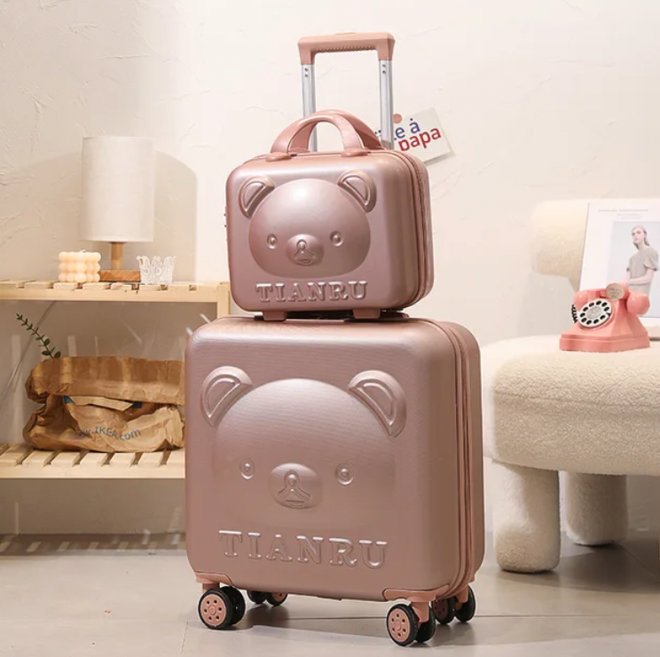 Rilakkuma Carry-On Suitcase Set