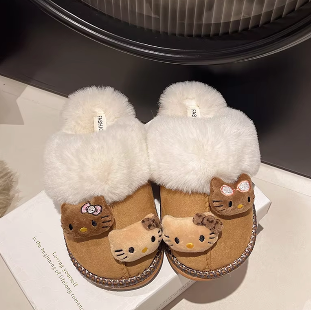 Hello Kitty Fluffy Ugg Slippers